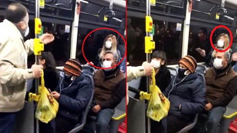 Telefonda konuştuğu kişiye testinin pozitif çıktığını söyledi,belediye otobüsü karıştı