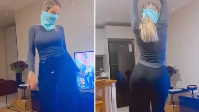 Hande Sarıoğlu, bu sefer de yeni kanalında göbek attı