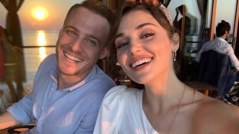 Hande Erçel’in bikinili pozuna sevgilisi Kerem Bürsin’den bomba yorum
