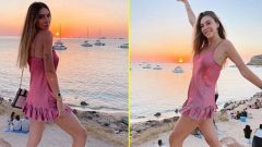 Eleştirilere kulak asmadı! Şeyma Subaşı, teknede kırmızı bikinisiyle cesur pozlar verdi