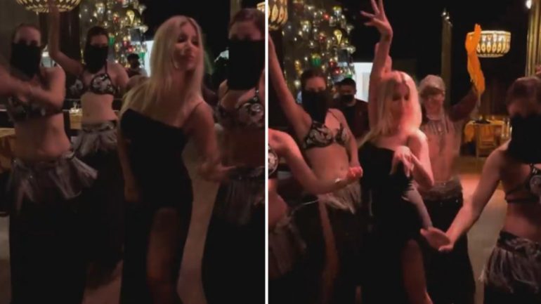 Oryantellerle göbek atan İrem Derici dansçılara taş çıkarttı