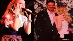 Hadise, konserinde ilk kez nişan fotoğraflarını yayınladı