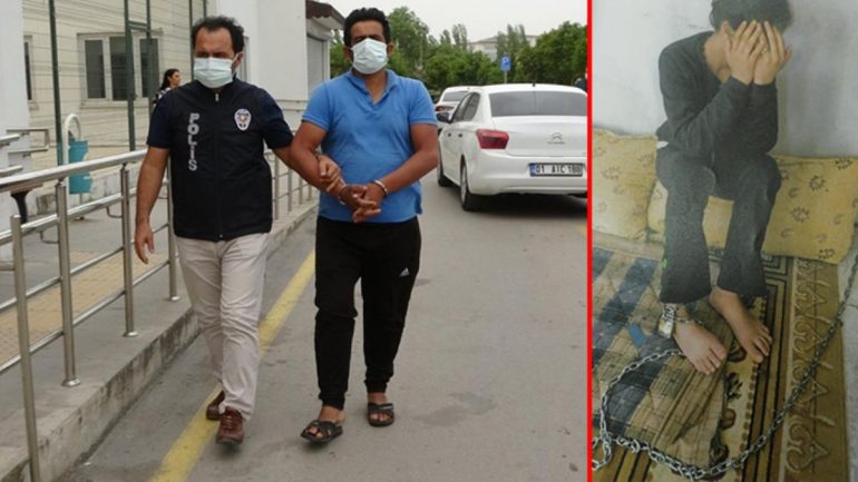 13 yaşındaki kızı zincirle yatak odasına bağlamışlar!