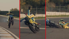 Kenan Sofuoğlu’nun 4 yaşındaki oğlu Zayn yürekleri ağızlara getirdi! Bir anda motosiklette tepetaklak oldu