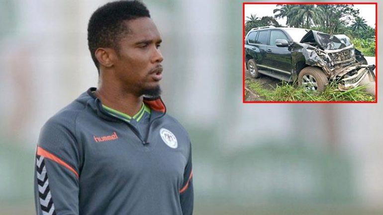 Kamerunlu eski futbolcu Samuel Eto’o, ülkesinde trafik kazası geçirdi