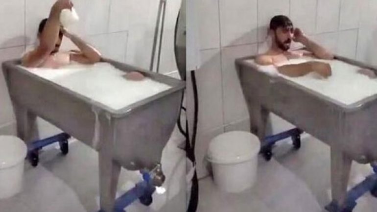 Süt kazanında banyo yapan 2 işçi tahliye oldu