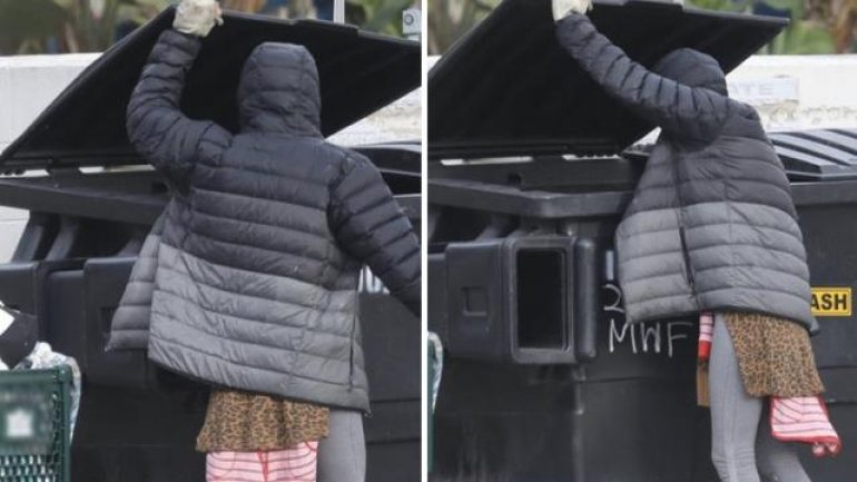 Loni Willison yine çöpleri karıştırırken görüntülendi!