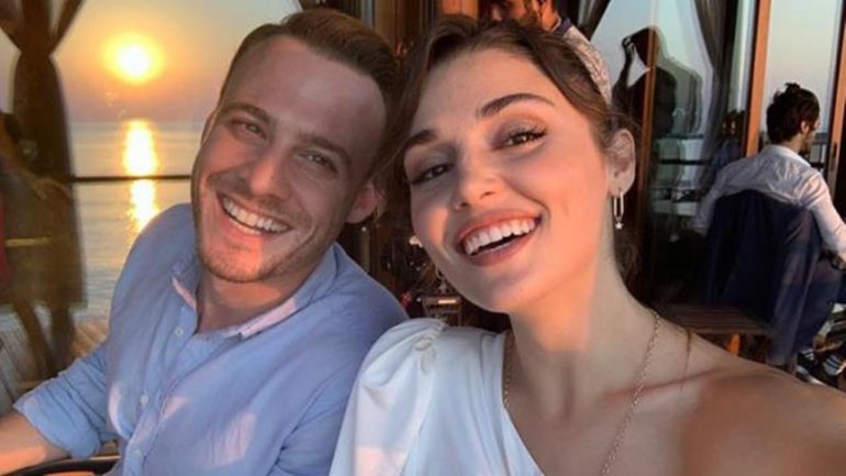 Kerem Bürsin ve Hande Erçel’in keyifli anları