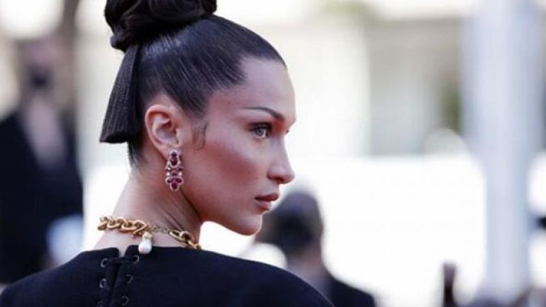 Kırmızı halıda Bella Hadid rüzgarı!