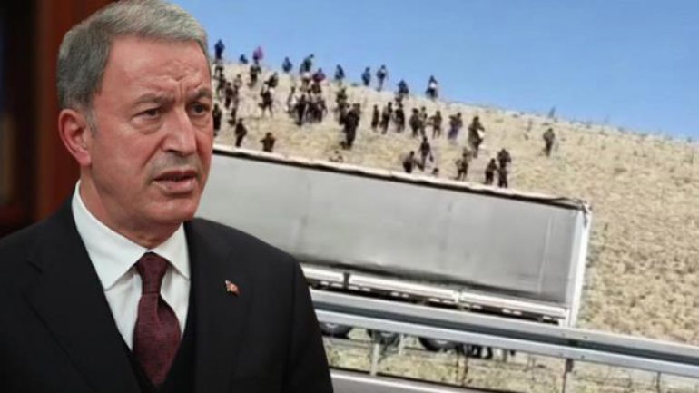 Milli Savunma Bakanı Akar’dan mültecilere ait görüntüler sonrası sınırların güvenliğiyle ilgili açıklama