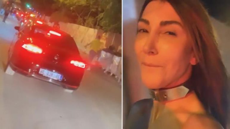 Hande Yener konsere yetişmek için otostop çekti