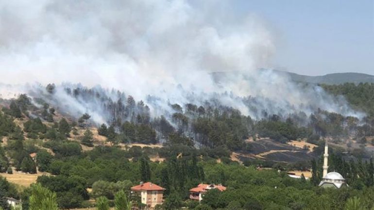Yangınla mücadele devam ederken alevler bir ilimize daha sıçradı