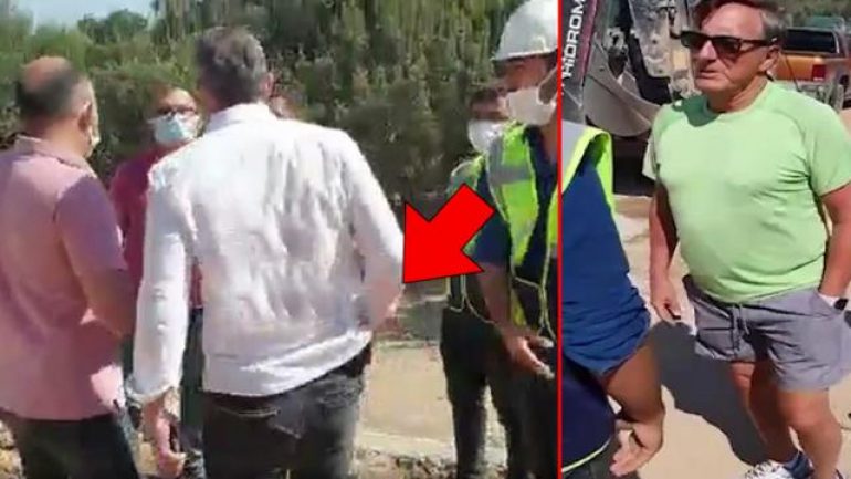 Ünlü iş adamı Bülent Eczacıbaşı silahlı adamlarıyla şantiye bastı