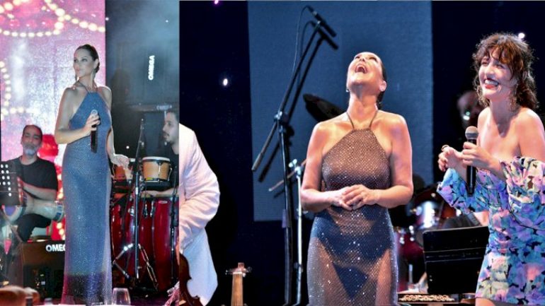 Hülya Avşar sahnelere geri döndü! İddialı sırt dekoltesiyle dikkat çekti