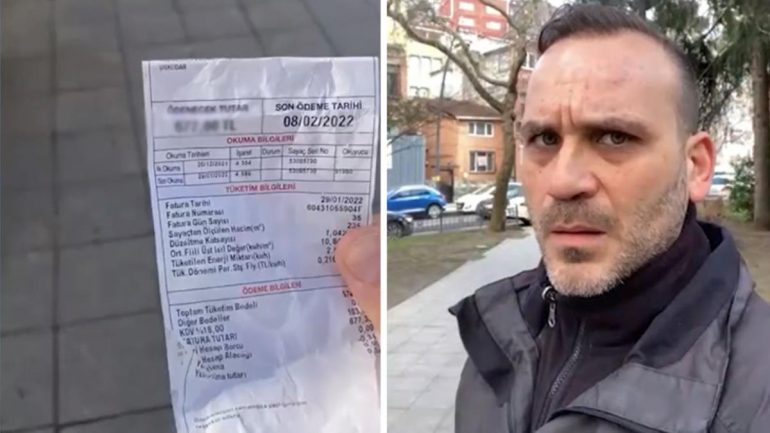 Gürgen Öz elektrik faturasını gösterdi! “Öp beni, yut beni”