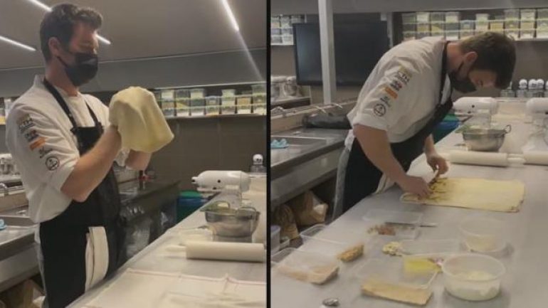 Kıvanç Tatlıtuğ mutfağa girip tatlı yaptı, hamile eşi Başak Dizer’den yorum gecikmedi