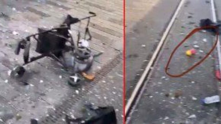 Türkiye’nin yüreğini yakan fotoğraf! Patlamada arabası ve biberonu paramparça olan bebekten haber var