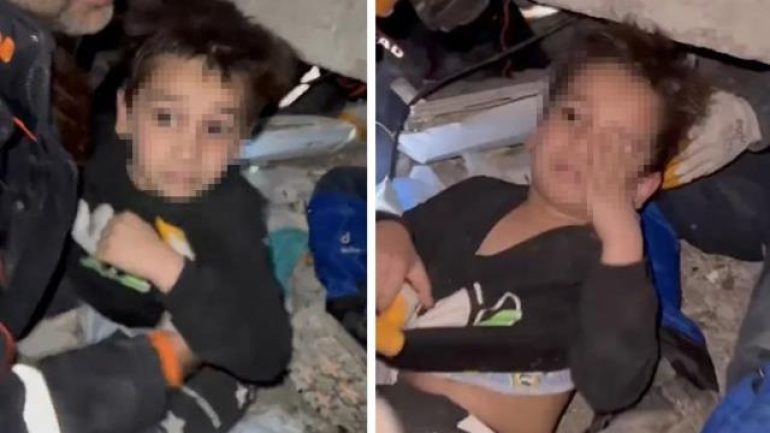 Enkazdan uyurken kurtarılan çocuğun sözleri: Ne oluyor ya