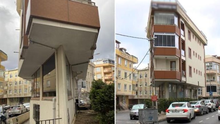 Üçgen yapısıyla tedirgin eden Çekmeköy’deki binanın müteahhidi konuştu: Kesinlikle deprem yönetmeliğine uygun