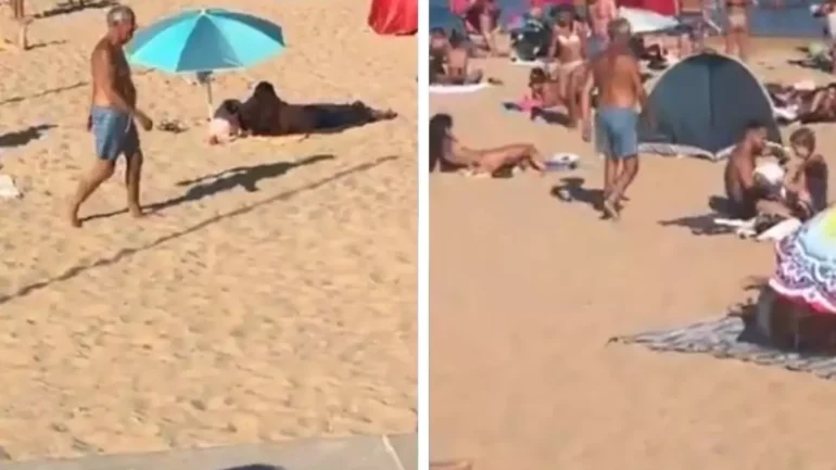 Portekiz Cumhurbaşkanı halk plajında böyle görüntülendi