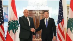 Lübnan Cumhurbaşkanı Aoun, ABD Dışişleri Bakanı Rubio ile bir araya geldi