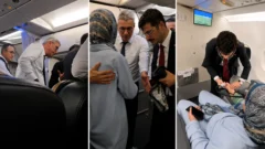 Uçakta fenalaşan yolcuya Sağlık Bakanı Memişoğlu müdahale etti