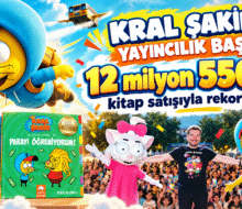 12 milyon 550 bin kitap satışıyla rekor kırdı.