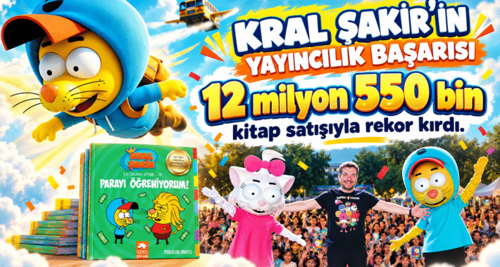 12 milyon 550 bin kitap satışıyla rekor kırdı.
